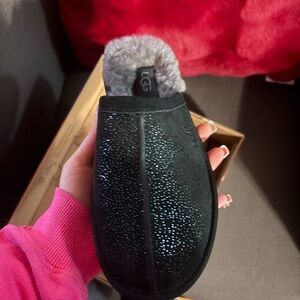 UGG Women's Black Sparkle Slippers